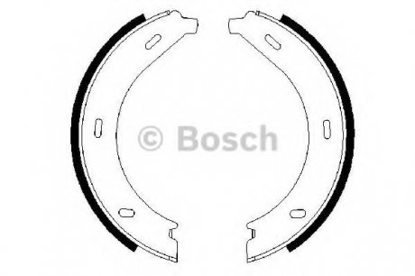 Тормозные колодки барабанные Bosch 0 986 487 605 (фото 1)