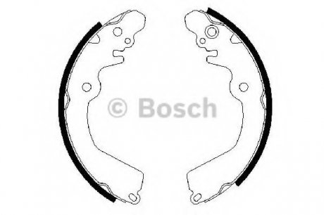 Тормозные колодки барабанные Bosch 0 986 487 451 (фото 1)