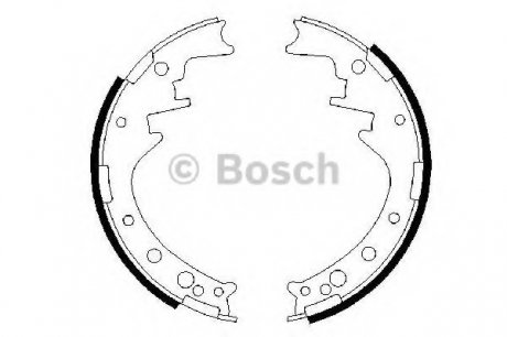 Тормозные колодки барабанные Bosch 0 986 487 292 (фото 1)