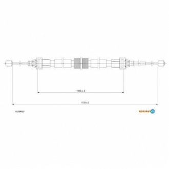 Тросик стояночного тормоза ADRIAUTO 41.0201.2 (фото 1)