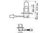 Лампа розжарювання H3 12V 55W PK22s LongerLife Ecovision (вир-во) PHILIPS 12336LLECOC1 (фото 3)
