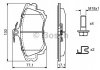 Тормозные колодки дисковые передние VOLVO S40 V40 97- Bosch 0986424541 (фото 8)