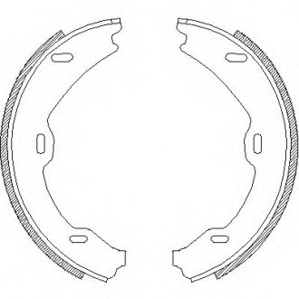 Колодка гальм. барабан. MB S-CLASS(W220) 280-600 -05 задн. (вир-во) REMSA 4706.01 (фото 1)
