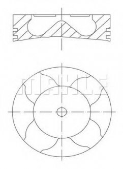 Поршень DAF MX 265. MX-13 265. MX 300. EURO 5 Mahle 213 PI 00102 000 (фото 1)