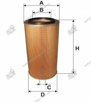 Фільтр повітряний am474 эталон большой WIX FILTERS 93342E (фото 1)