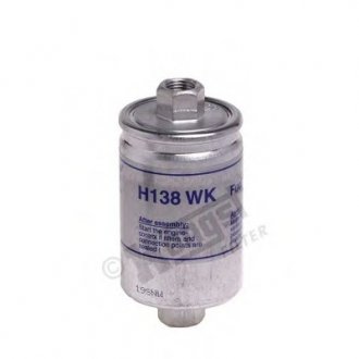 Фільтр паливний ваз 2107, 08, 09, 99, 11, 12, 21 (iнж.) (вир-во) HENGST H138WK (фото 1)