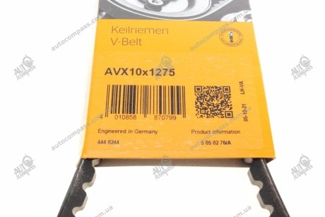 Клиновой ремень Contitech AVX10X1275