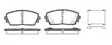 Колодки пер KIA PICANTO NEW(11-) REMSA 1481.02 (фото 1)