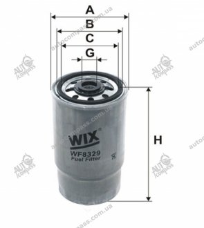 Фильтр топливный (PP 968, 4) - Filtron WIX FILTERS WF8329 (фото 1)