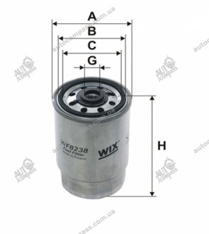 Фильтр топливный (PP 850, 2) - Filtron WIX FILTERS WF8238 (фото 1)