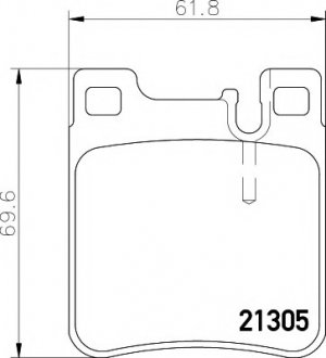 Тормозные колодки дисковые TEXTAR 2130504