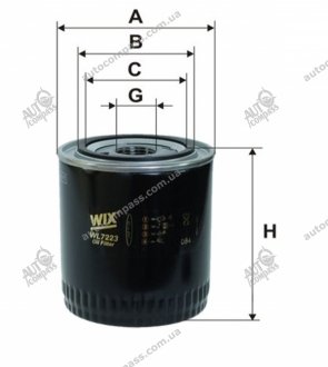Фільтр масляний (вир-во -filtron) WIX FILTERS WL7223 (фото 1)
