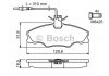 Гальмівні колодки дискові PEUGEOT 406 1.6i,1.8i,1.9D -04 Bosch 0986424227 (фото 8)