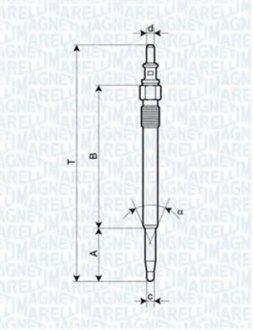 Свічка розжарювання Magneti Marelli 062900052304 (фото 1)