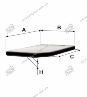 Фільтр салону RENAULT LAGUNA K1022/ (вир-во -FILTERS) WIX FILTERS WP6844 (фото 1)