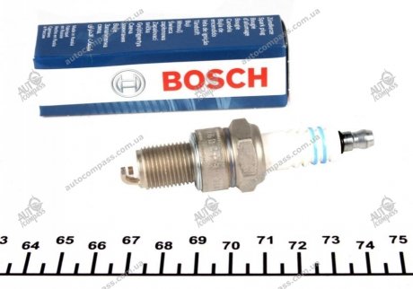 Свеча зажигания WR6DCE 0.8 Bosch 0 242 240 592 (фото 1)