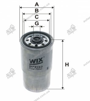 Фильтр топливный (PP 940) - Filtron WIX FILTERS WF8163 (фото 1)