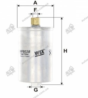 Фильтр топливный (PP 826) - Filtron WIX FILTERS WF8028 (фото 1)