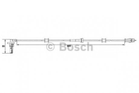 Датчик частоти обертання (вир-во) Bosch 0265007534 (фото 1)