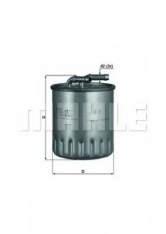 Фильтр топливный KL 155, 1 FILTERS Mahle KL 155/1 (фото 1)