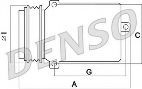 Компресор кондиціонера БМВ 1 (е87), 3 (е90) Denso DCP05026 (фото 1)