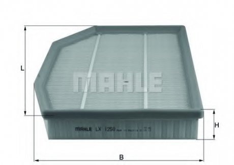 Фільтр повітряний БМВ х3 (е83) Mahle LX 1250 (фото 1)