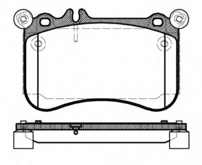 Комплект тормозных колодок, дисковый тормоз REMSA 1465.00 (фото 1)