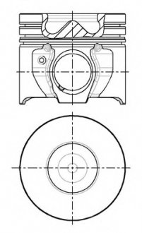 Поршень в комплекте на 1 цилиндр, 1-й ремонт (+0,40) NURAL 87-140807-00 (фото 1)