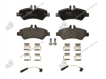 Комплект тормозных колодок, дисковый тормоз TRW GDB2076