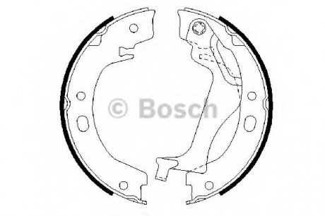 Колодки гальмівні барабанні Bosch 0986487713 (фото 1)