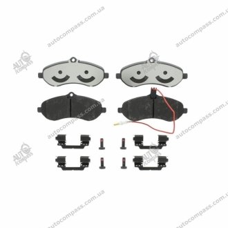 Комплект гальмівних колодок з 4 шт. дисків TRW GDB1719