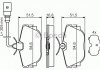 Колодка гальм. диск. VW T4 (70XB, 70XC, 7DB, 7DW) задн. (вир-во) Bosch 0 986 494 051 (фото 8)