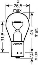 Лампа розжарювання PY21W 12V 21W BAU15s Ultra Life (компл.) (вир-во) OSRAM 7507ULT-02B (фото 1)