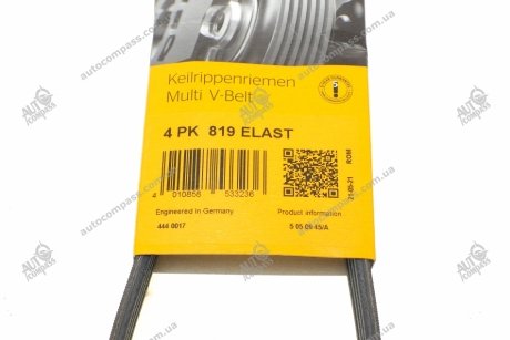 Ремень поликлиновой Conti CONTI Contitech 4PK819ELAST