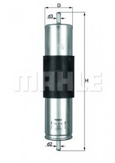 Фильтр топливный БМВ х5 (е53) Mahle KL 473 (фото 1)