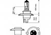 Лампа розжарювання H4Premium12V 60/55W P43t-38 (вир-во) PHILIPS 12342PRB1 (фото 2)