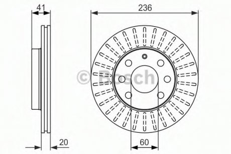 Гальмівний диск - заміна на 0986478192 Bosch 0 986 479 840 (фото 1)