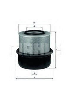 Фильтр воздушный FILTERS Mahle LX 80 (фото 1)