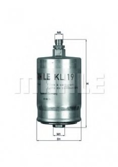 Фильтр топливный FILTERS Mahle KL 19 (фото 1)