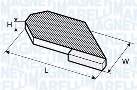 Фильтр, воздух во внутренном пространстве Magneti Marelli 350203062680 (фото 1)