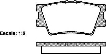 Гальмівні колодки дискові зад. Toyota Rav 4 III 2.0 VVT-i, 2.2 D-4D, 2.2 06- REMSA 1231.00 (фото 1)