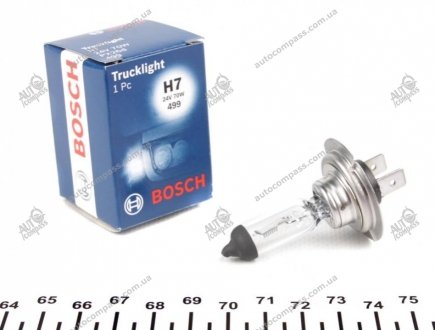 Лампа розжарювання Trucklight, H7, 24V/70W, PX26d Bosch 1 987 302 471 (фото 1)