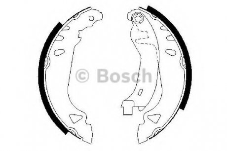 Комплект тормозных колодок Bosch 0 986 487 250 (фото 1)