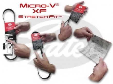 Поліклінові ремені Micro-V StretchFit (Вир-во) Gates 5PK716SF (фото 1)