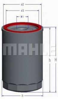 Фільтр масляний Mahle OC 1 (фото 1)