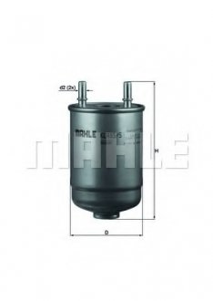 Фильтр топливный KL 485, 5D FILTERS Mahle KL 485/5D (фото 1)
