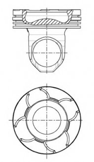 Поршень NURAL 87-135500-00 (фото 1)