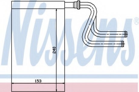 Радиатор пічки NISSENS 71745 (фото 1)