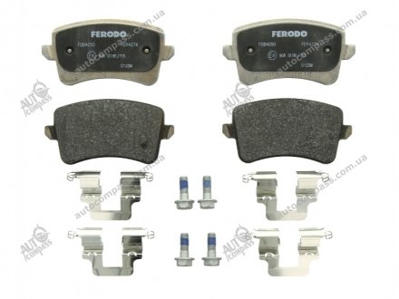 Комплект гальмівних колодок з 4 шт. дисків Ferodo FDB4050 (фото 1)