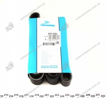 Ремень поликлиновой Dayco 6PK1660 (фото 1)